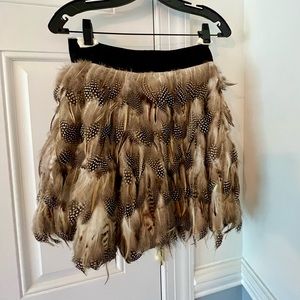 Alice + Olivia Feather Skirt NWOT